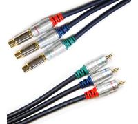 10M HD Component Video Cable Extension Gold Male to Female Lead RGB YPbPr
