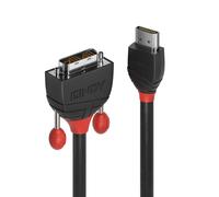 Lindy 10m HDMI to DVI Cable Black Line