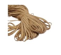 10m Hemp Flat Rope Braided Cord Jute Burlap Ribbon Rustic Vintage Wedding DIY Packing Decor Weave String(Gold)