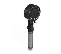 10M High-Pressure Handheld Shower Head - Black Filtered Shower Nozzle with One-Key Water Stop Powerful Spray for Ultimate Bathroom Experience