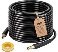 10M High Pressure Washer Replacement Hose for Karcher K Series K2-K7 | High-Pressure Reinforced Hose with Quick Click Plug Connector,Jet Wash Pipe Cleaning Car Road Garden