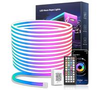 10M Led Neon Rope Lights, RGB Strip Lights with App/Remote Control, Music Sync Colour Changing LED Neon Strip Lights, Waterproof Led Lights for Indoors Outdoors Bedroom Home Decor