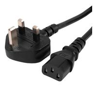 10M Long 3 Pin Mains Power Lead 3 Prong Plug Cord / C13 to UK 3 Pin Plug/IEC Kettle Lead Power Cable - Black