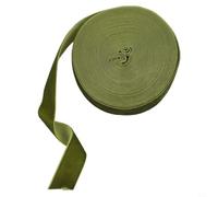 10M Long Cloth Ribbon Roll for Christmas, Perfect for Decorating Bottles, Jars, and Bows, for Various Occasions and Crafting Needs (2.5cm Light Green)