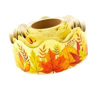 10M Maple Leaf Border Trim Bulletin Board Border Decor Sticker Trim Classroom Decor Board Border Maple Decor Sticker Autumn Trim