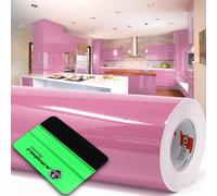 10m Oracal 621 gloss 045 light pink plotter film + squeegee adhesive film fur...