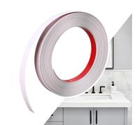10M Peel and Stick Molding Trim, Self-Adhesive Flexible PVC Decorative Edging Strip for Wall, Ceiling, Tile Edges, Window Frames, Cabinet, Mirror Frame, Waterproof Strong adhesion (Cool White, 20mm)
