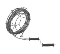 10m Pipe Cleaning Spirals Set, Pipe Cleaning Spiral for Electric Pipe Cleaning Machine, Cleaning Spiral with Utility Spring Storage Rack, Suitable Diameter 50-120mm