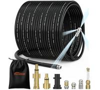 10m Pressure Washer Drain Pipe Hose Deep Cleaning Kit Easy to Turn Corner