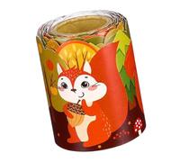 10m Pumpkin Bulletin Board Border Autumn Decorative Classroom Adhesive Boards Trim for School Board Borders Pumpkin Decorative Sticker Autumn Trim