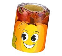 10m Pumpkin Bulletin Board Border Autumn Decorative Classroom Border Adhesive Boards Trim for School Board Borders