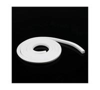 10m Silicone Foaming Sealing Strip, White Square Trim Seal Silicon Rubber Silicone Sponge Strips Doors Windows Gasket(5x5mm)