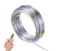 10m Soft Aluminum Wire - Aluminum Craft Wire, 1/1.5/2mm Flexible Wires For Craft, Thin Armature Wires For Sculpting, Modelling, Floral Making, Dolls DIY, Jewelry Making, Weaving And Wrapping