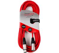 10m Stagecore Mic Wire Cable Male - Female XLR Microphone Audio Lead Colour