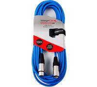 10m Stagecore Mic Wire Cable Male - Female XLR Microphone Audio Lead Colour