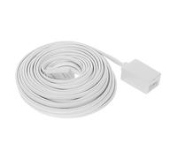 10M Telephone Line, White, Phone Cable Line Wire with Standard RJ11 Plug