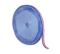 10M Tricolour Decorative Nylon Ribbon Red White Blue for Accessory Making Gift Wrapping National Celebrations (10M X 15MM)