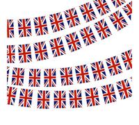 10M UK Union Jack Flag Bunting with 30 Flags for VE Day 80th Anniversary Decorations,Britain VE Day Flags Bunting for 80 Years Victory In Europe WW2 1945-2025 Garden Bar Street Party Decoration