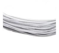10M UL1007 Single Core Copper Wire PVC Insulation Solid Tinned Plating Line Electric Cable Line(White,26AWG)