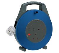 10m Vario-Line 3 Socket Cable Reel, 13A Blue Brennenstuhl Blue One Size