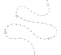 10M Vertical Blind Chain Repair Kit with 100 Clips White Roller Blind Replacement Chain Connector Parts for Vertical Window Blinds FeiatPogra