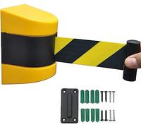 10m Wall Mount Retractable Belt Ber Safe Queue Cordon for Airports Parking Lots Ban Hotels Outdoor and Indoor Use and Convenient