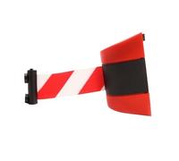 10M Wall Mounted Retractable Safety Barrier Tape - Crowd Control for Warehouse & Workshop, Colorful Optional(Red)