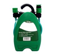 10M Water Pipe 32FT Mini Portable Water Hose Reel Garden Watering Car Washing Hose Pipe Storage Holder Kit Easy to Install