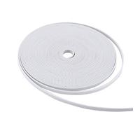 10M GT2 White Open Timing Belt for 3D Printer 6mm Wide PU with Steel Core