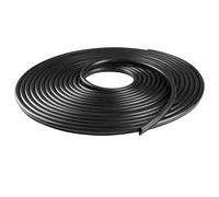 10M Window Door Rubber Seal, Black Silicone Weatherstrip for 3-6mm Gaps, Kerf Mount TPE Sealing Strip Against Noise and Water
