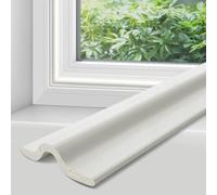 10m Window Draft Excluder, Self-Adhesive Draught Excluder, Soundproof Door Seal Strip, Door Insulation Foam Tape, Window Draft Blocker White, Weather Stripping Seals for Doors Frame