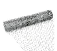 10m Wire Mesh Galvanized, Chicken Wire Mesh Fencing, Hexagonal Hardware Mesh Poultry Netting for Craft Work Vegetable Garden Animal