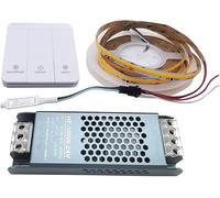 10m Ws2811 Cob Running Water Flowing Horse Racing Warm White Led Strip Light Pixel Band Dc24v With Rf Controller, Warm White, 20m Set