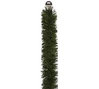 10m x 15cm Luxury Chunky Cut Tinsel Garland Christmas Tree Decoration - Mixed Green