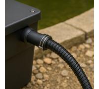 10M X 19mm Ribbed Tubing For Pump Filter Sump Water Butt Heavy-Duty Corrugated Drainage Pipe - Flexible, Durable, Versatile