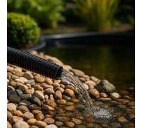 10M X 32mm Ribbed Tubing For Pump Filter Sump Water Butt 1.25" Heavy-Duty Corrugated Drainage Pipe - Flexible, Durable, Versatile
