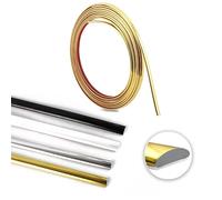 10m x 8mm x 3mm Silver Moulding Trim,Flexible Moulding Trim,Moulding Trim,Tile Edging,Tile Trims and Edgings,Self Adhesive Trim,Ceiling Tiles Self Adhesive,Tile Edging Trim (Silver 10m)