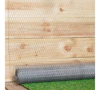 10m x 90cm x 13mm Galvanised Metal Chicken Garden Wire Net Fencing - Single Pack - Samuel Alexander | TJ Hughes