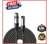 10M XLR to XLR Cable 3-Pin Male to Female for Microphone PA System