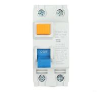 10mA 2 Pole 1063A Differential Circuit Breaker Safety Switch 6KA 230V with rtified Plastic Shell and Test Button (10A)