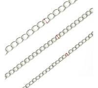 10meter/roll Stainless Steel Chain Basic Bluk Chains for DIY Jewelry Making-Steel-3x4.0mm
