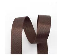 10Meters 20-50mm Nylon Webbing Tapes Ribbons for Belt Dog Collar Backpack Strap by The Meter Bias Binding DIY Sewing Accessories(RD001-Coffee,25mm)