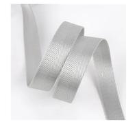 10Meters 20-50mm Nylon Webbing Tapes Ribbons for Belt Dog Collar Backpack Strap by The Meter Bias Binding DIY Sewing Accessories(RD001-SilverGray,32mm)