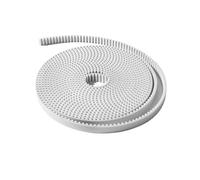 10meters Arc Tooth PU White HTD 5M Open Timing belt Width 10/12/15/20/25/30/50mm Polyurethane with steel core HTD 5M belt Bycdj(4 meters,WHITE_15MM)