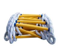 10Meters Fire Escape Ladder Anti-skid Rescue Rope Emergency Work Safety Response Self-rescue Lifesaving Rock Climbing Escape Fire Escape Rope Ladder