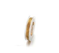 10meters/roll Stainless Steel Craft Coil String Wire for DIY Jewelry Making Bracelet Necklaces Woven Earrings(Gold 1roll,Wire dia. 0.3mm)