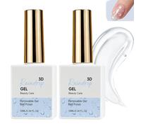 10ml 3D Nail Gel for Nail Art, Water Drop Top Coat Gel Polish for Wet Look 3D Nail Designs, Water Droplet Nail Art Top Coat Kit, Gentle Formula, Clear Dew Drop Effect Gel for DIY and Salon Nails(2PCS)