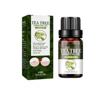 10ml Acne Treatment Face Serum Tea Tree Oil Fade Acne Marks Pimple Spot Removal Moisturizing Firming Cleansing Pore Shrinking Essence (1PCS)