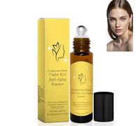 10ML Castor Oil Eye Roller,Eye Cream for Dark Circles and Puffy Eyes,Anti Aging Eye Balm & Serum for Wrinkles,Rollerball for Dark Circles and Puffiness,Rollerball for Eyes to Reduce Wrinkles