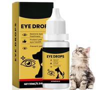 10ML Pet Eye Drops for Cats & Dogs,Dog Eye Drops & Cat Eye Drops for Itchy Eyes, Dog Eye Cleaner Stain Remover,Gentle Eye Drops for Itchy Eyes,Eye Spray for Dry Eyes,Care & Cleaning Around The Eyes